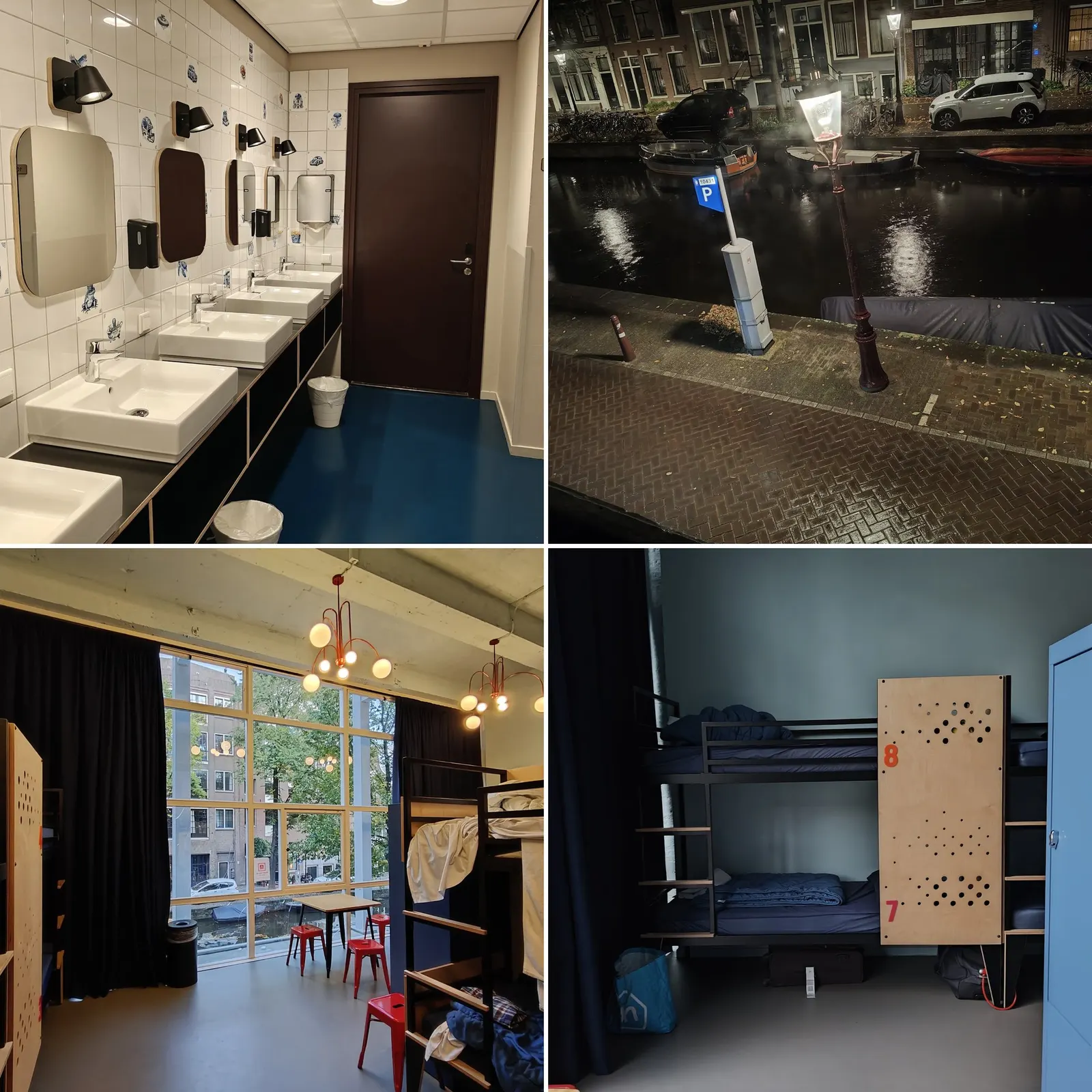 I was lucky to get a canal-facing dorm!