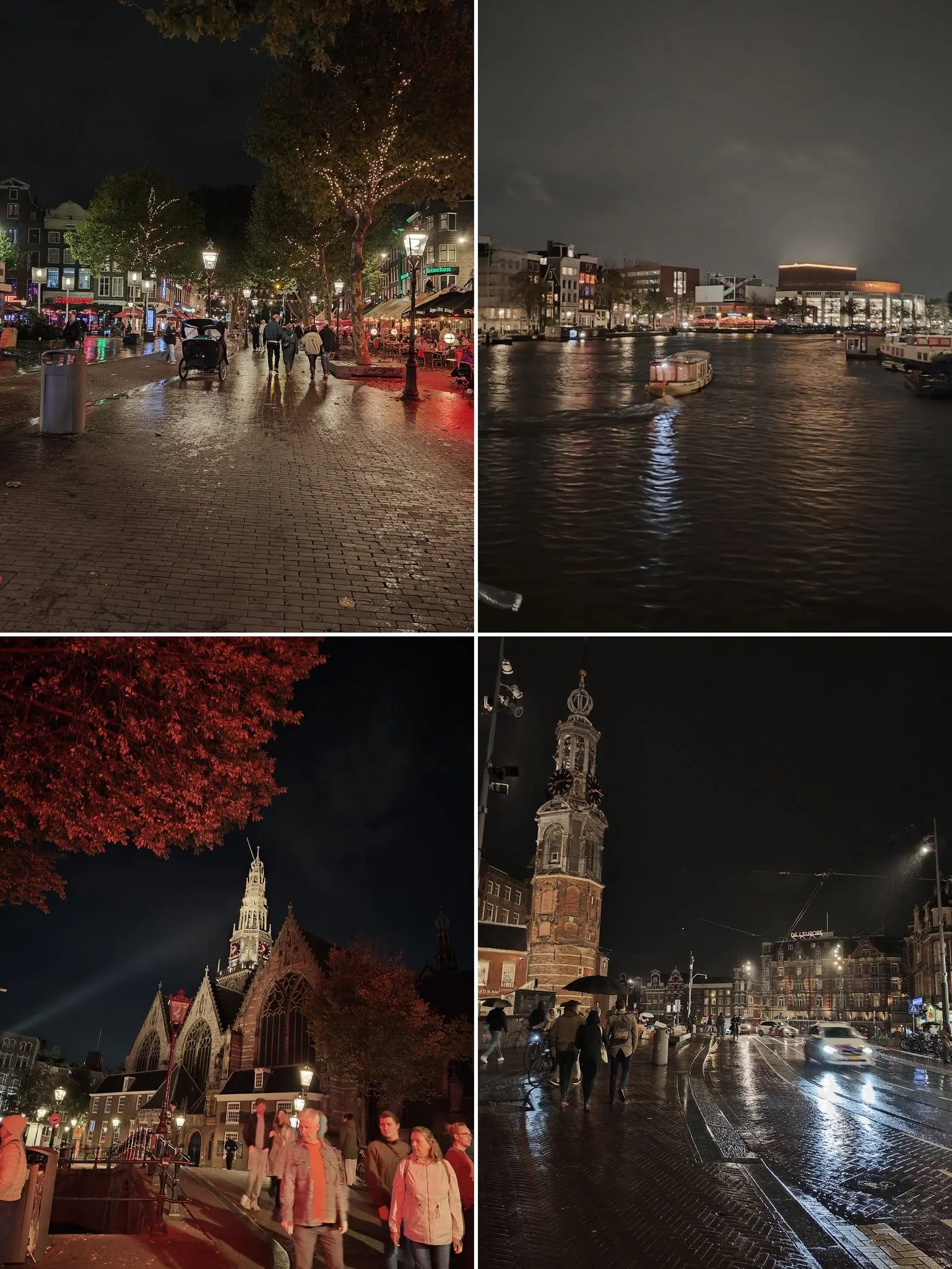 Amsterdam looks beautiful at night!