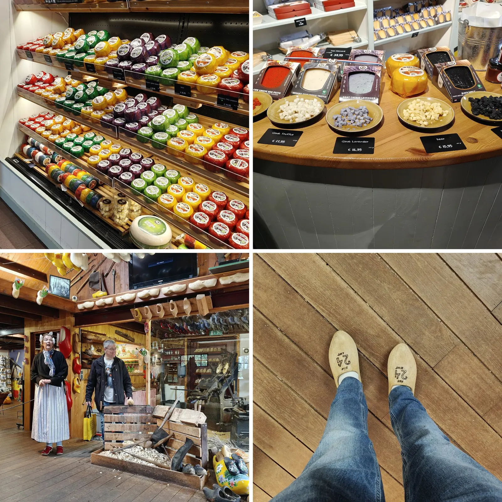 Visits to the Dutch Cheese & Wooden Shoe Factory during the day trip!