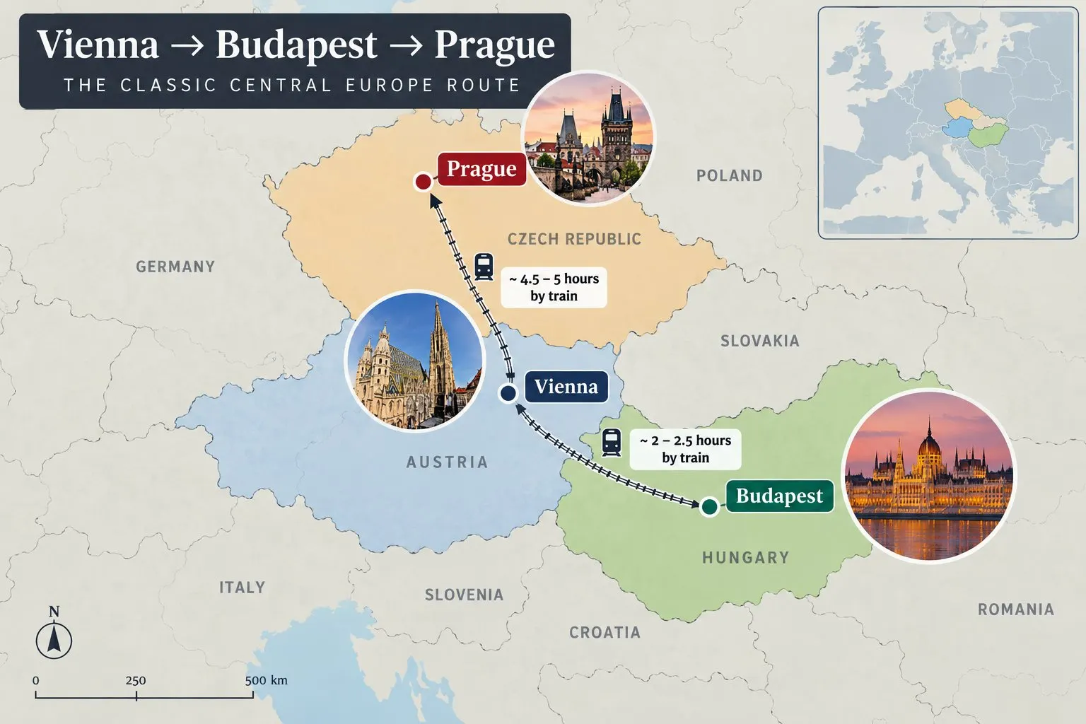 The classic Central Europe Triangle