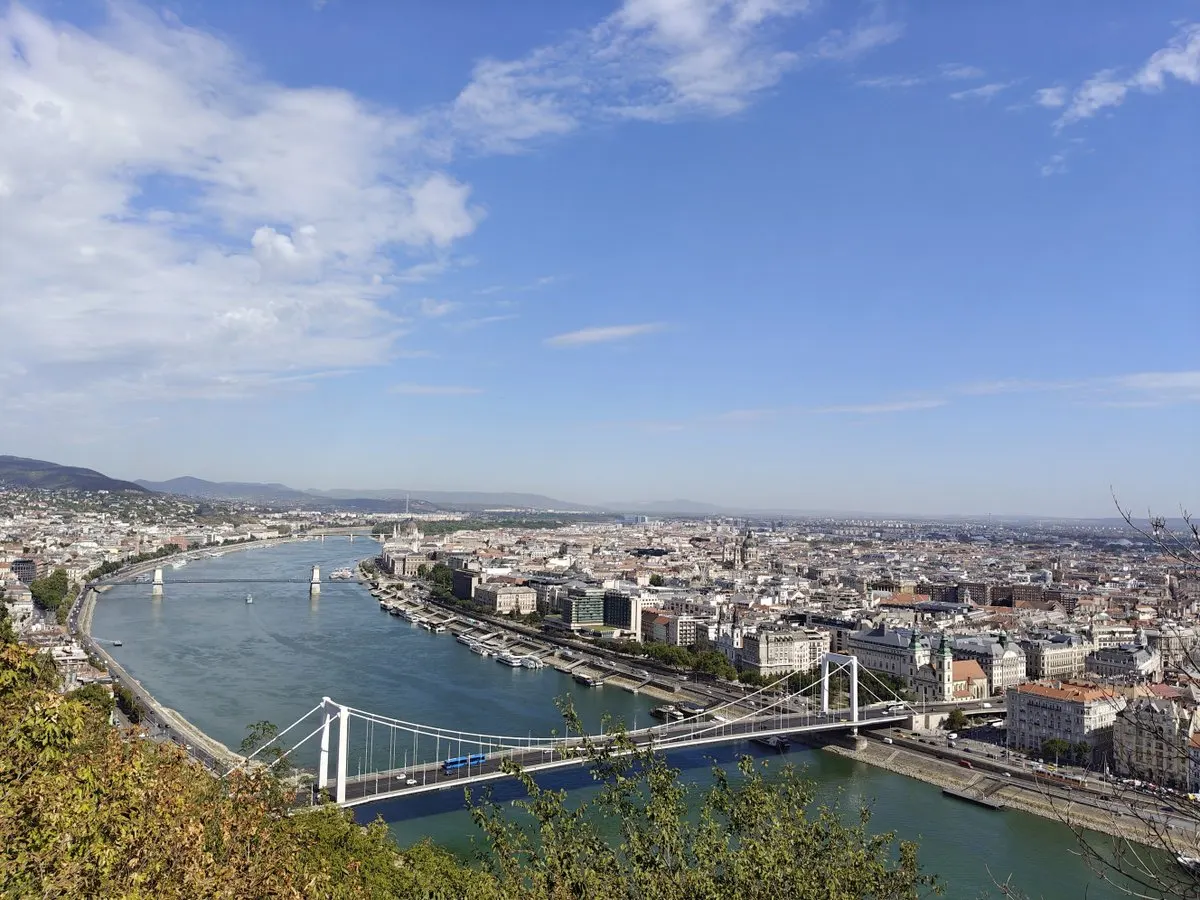 Budapest city view from the Citadella