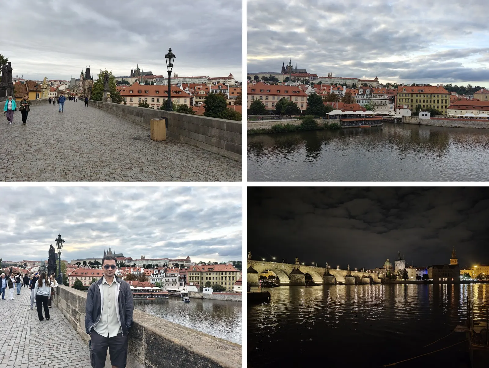 The view from the Charles Bridge towards the Prague Castle is absolutely beautiful!