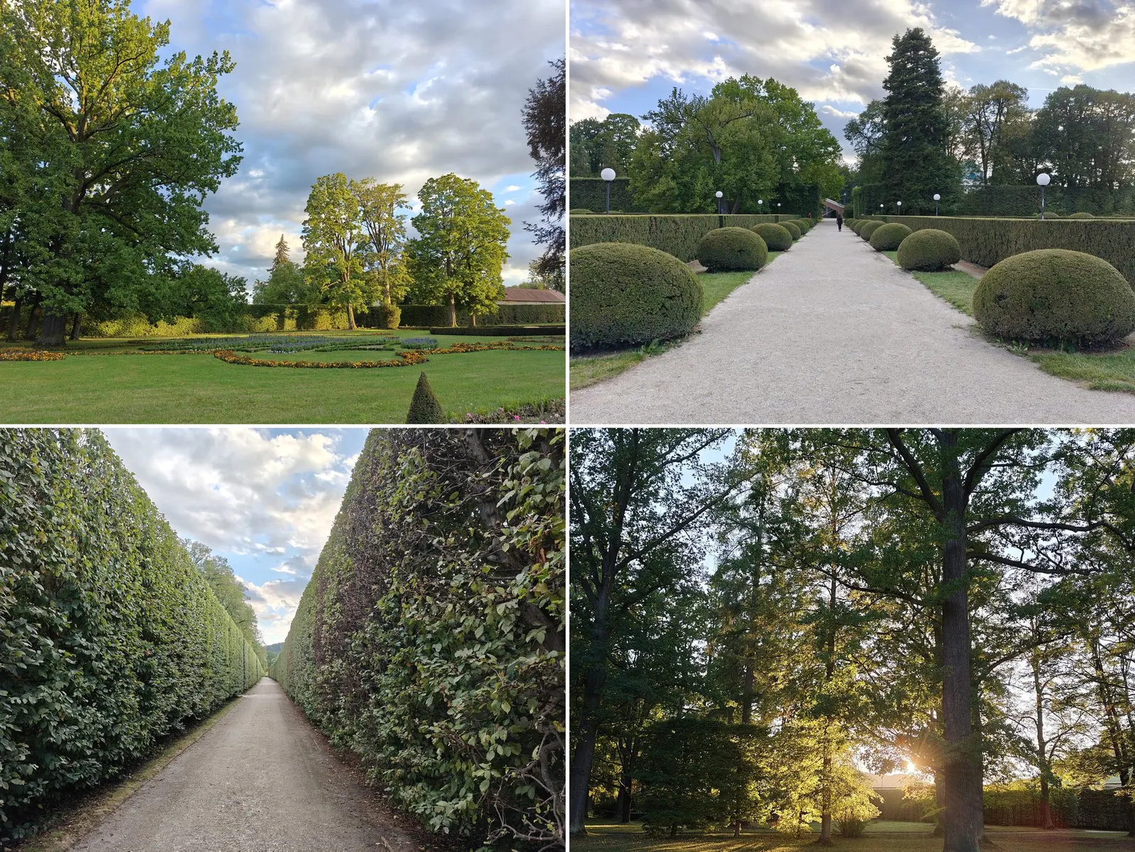 The Palace Gardens are huge and a pleasure to walk in the evenings!